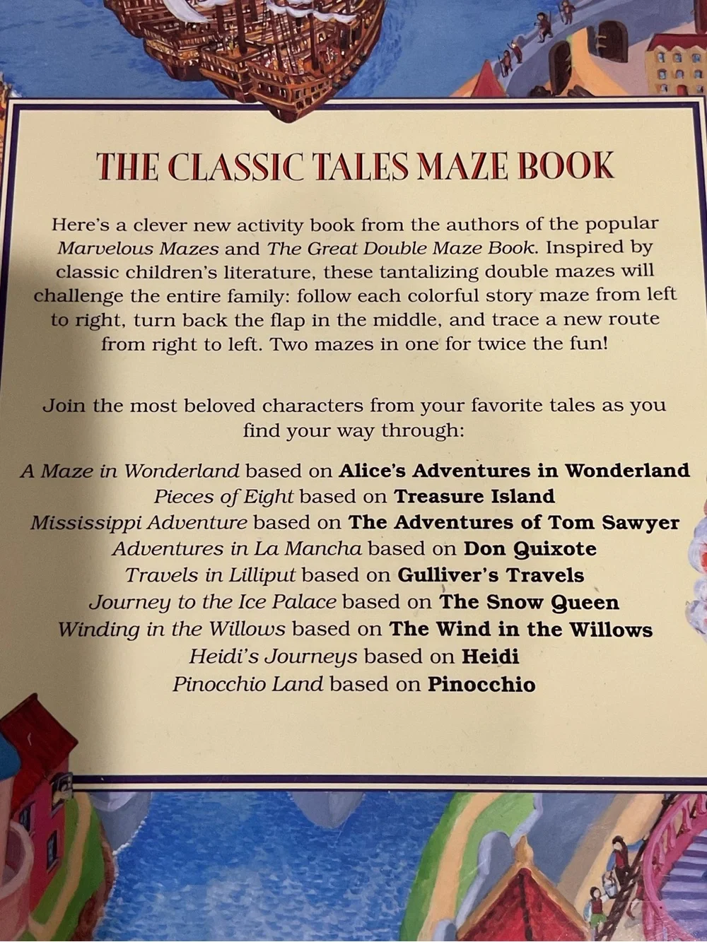 The Classic Tales Maze Book - Colorful Illustrated Paperback